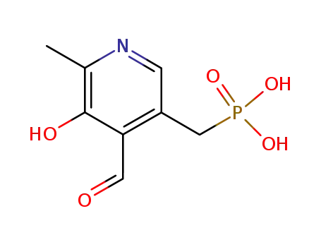 Molecular Structure of 26210-18-4 (Phosphonic acid, ((4-formyl-5-hydroxy-6-methyl-3-pyridinyl)methyl)-)