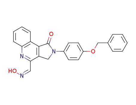 (Z)-2-[4-(benzyloxy)phenyl]-2,3-dihydro-1-oxo-1H-pyrrolo[3,4-c]quinoline-4-carbaldehyde oxime