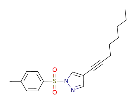 N-tosyl-4-(oct-1-ynyl)pyrazole