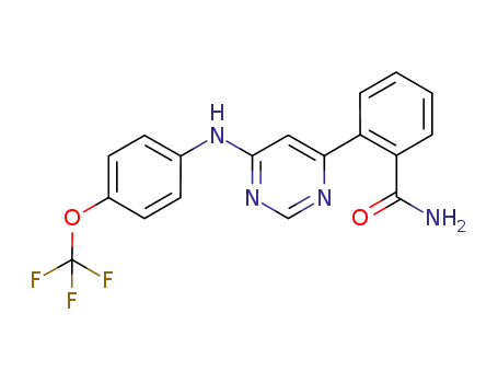 2-(6-(4-(trifluoromethoxy)phenylamino)pyrimidin-4-yl)benzamide