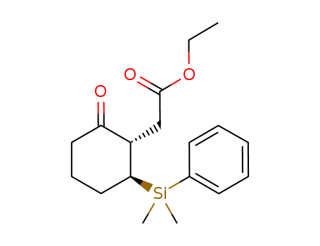 ethyl (S,S)-2-[2-(dimethylphenylsilyl)-6-oxocyclohexyl]acetate