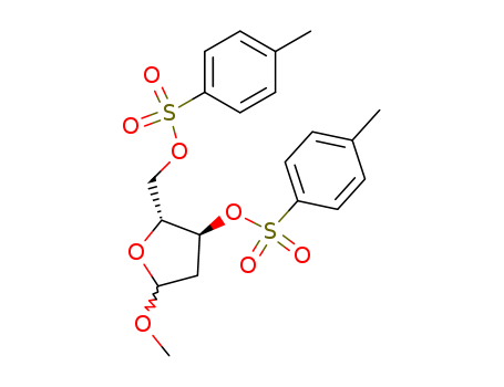 5-methoxy-3-(4-methylphenyl)sulfonyloxy-2-[(4-methylphenyl)sulfonyloxymethyl]oxolane cas  60110-72-7