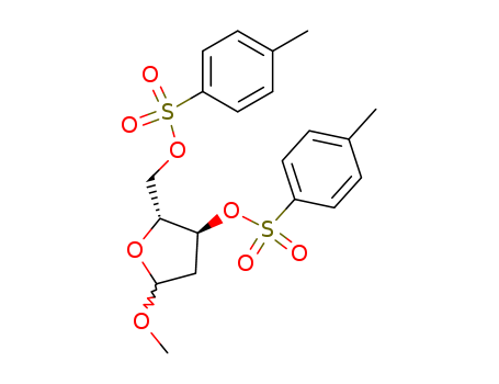 methyl 2-deoxy-3,5-bis-O-[(4-methylphenyl)sulfonyl]pentofuranoside