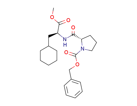 Molecular Structure of 591208-37-6 (L-Alanine, 1-[(phenylmethoxy)carbonyl]-L-prolyl-3-cyclohexyl-, methyl
ester)