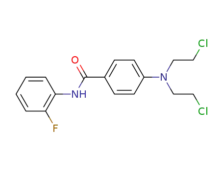 4-(bis(2-chloroethyl)amino)-N-(2-fluorophenyl)benzamide