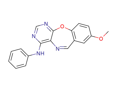 (8-methoxy-5-oxa-2,4,11-triaza-dibenzo[<i>a</i>,<i>d</i>]cyclohepten-1-yl)-phenyl-amine