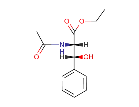 Molecular Structure of 6966-29-6 (ethyl N-acetyl-beta-hydroxyphenylalaninate)