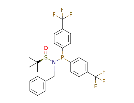 (R)-N-benzyl-N-(bis(4-(trifluoromethyl)phenyl)phosphino)-2-methyl-2-propanesulfinamide