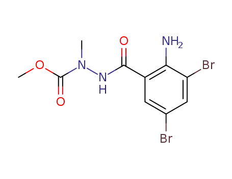 N-(2-amino-3,5-dibromobenzoyl)-N'-methyl-N'-methoxycarbonylhydrazine