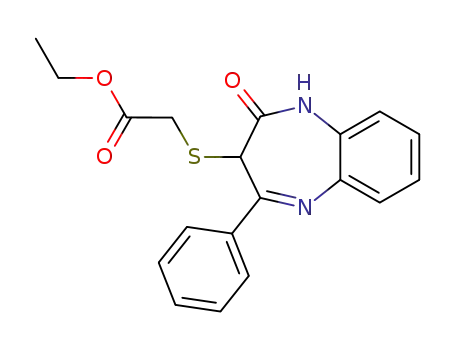 (2-oxo-4-phenyl-2,3-dihydro-1<i>H</i>-benzo[<i>b</i>][1,4]diazepin-3-ylsulfanyl)-acetic acid ethyl ester