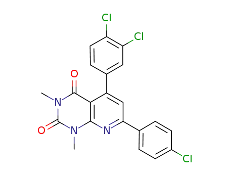 5-(3,4-dichlorophenyl)-7-(4-chlorophenyl)-1,3-dimethylpyrido[2,3-d]pyrimidine-2,4(1H,3H)-dione