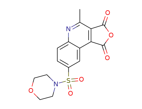 Molecular Structure of 753482-69-8 (4-methyl-8-(morpholin-4-ylsulfonyl)-furo[3,4-c]quinoline-1,3-dione)