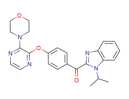 (1-isopropyl-1H-benzo[d]imidazol-2-yl)(4-(3-morpholinopyrazin-2-yloxy)phenyl)methanone