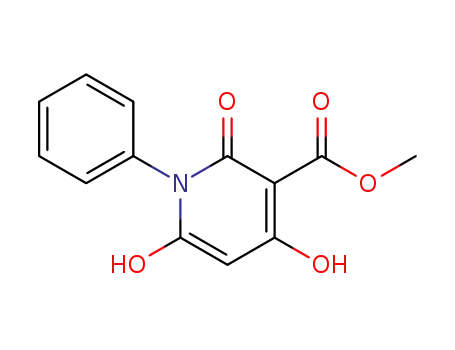 Molecular Structure of 3863-57-8 (3-Pyridinecarboxylic acid, 1,2-dihydro-4,6-dihydroxy-2-oxo-1-phenyl-,
methyl ester)