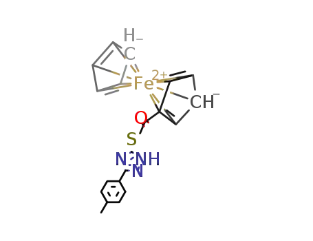 1-ferrocenyl-2-(3-p-tolyl-1H-1,2,4-triazol-5-ylthio)ethanone
