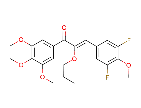 (Z)-3-(3,5-difluoro-4-methoxyphenyl)-2-propoxy-1-(3,4,5-trimethoxyphenyl)prop-2-en-1-one