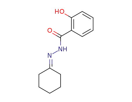 Molecular Structure of 100615-79-0 (N'-cyclohexylidene-2-hydroxybenzohydrazide)