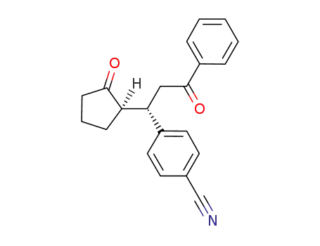 4-{(S)-3-oxo-1-[(R)-2-oxocyclopentyl]-3-phenylpropyl}benzonitrile