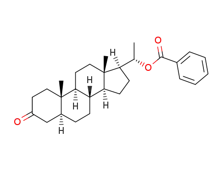 Molecular Structure of 432552-69-7 ((20S)-3-oxo-5α-pregnan-20-yl benzoate)