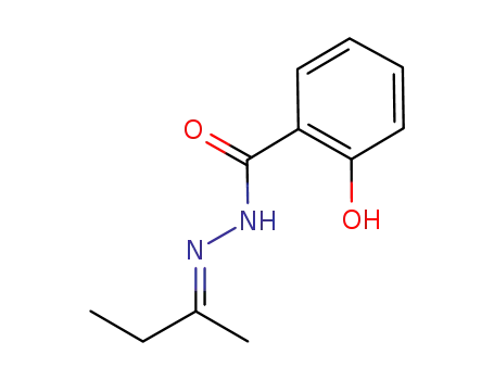 Molecular Structure of 1206732-58-2 ((E)-N'-(butan-2-ylidene)-2-hydroxybenzohydrazide)