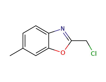 Molecular Structure of 143708-33-2 (2-(CHLOROMETHYL)-6-METHYL-1,3-BENZOXAZOLE)
