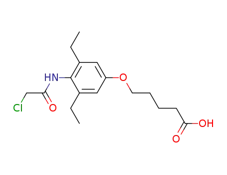 5-(4-chloroacetamido-3,5-diethyl)phenoxypentanoic acid