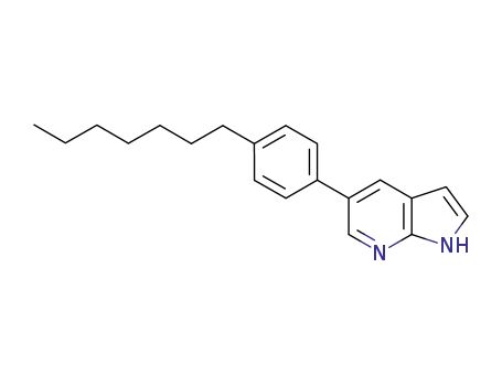 Molecular Structure of 1205548-87-3 (5-(p-C<sub>7</sub>H<sub>15</sub>Ph)-7-azaindole)
