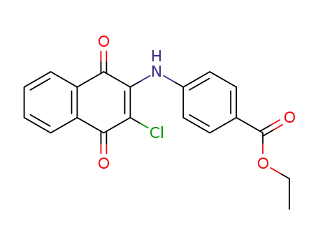 Benzoic acid,
4-[(3-chloro-1,4-dihydro-1,4-dioxo-2-naphthalenyl)amino]-, ethyl ester