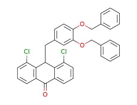10-[3,4-bis(benzyloxy)benzyl]-4,5-dichloro-10H-anthracen-9-one