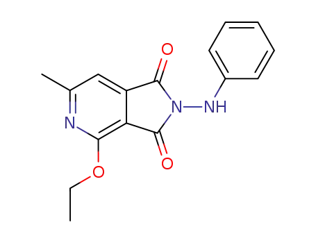 Molecular Structure of 852674-07-8 (N-phenylamino-2-ethoxy-6-methyl-3,4-pyridinedicarboximide)