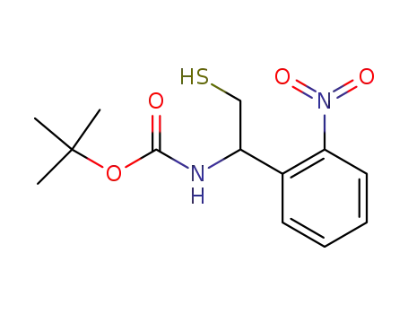 [2-mercapto-1-(2-nitro-phenyl)-ethyl]-carbamic acid <i>tert</i>-butyl ester