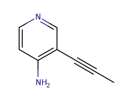 4-Pyridinamine, 3-(1-propynyl)- (9CI)