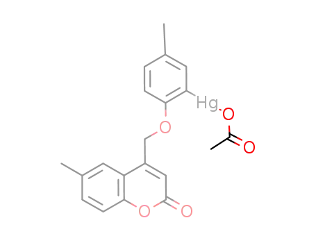 4-(2-acetoxymercury-4-methyl-phenoxymethyl)-6-methyl-chromene-2-one
