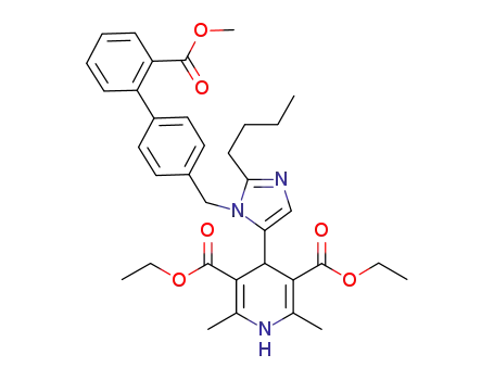 diethyl 1,4-dihydro-2,6-dimethyl-4-[2-n-butyl-1-[(2'-carbomethoxybiphenyl-4-yl)methyl]imidazole-5-yl]-3,5-pyridinedicarboxylate