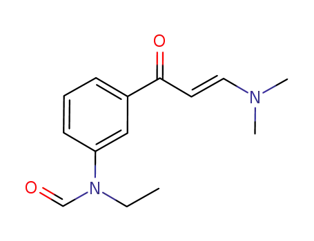 Molecular Structure of 1227694-93-0 (N-[3-[(2E)-3-(DiMethylaMino)-1-oxo-2-propen-1-yl]phenyl]-N-ethyl-forMaMide)