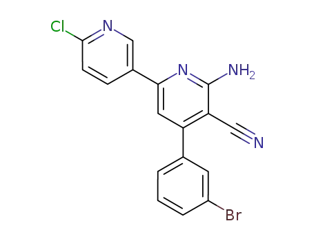 6-amino-4-(3-bromo-phenyl)-6'-chloro-[2,3']bipyridinyl-5-carbonitrile