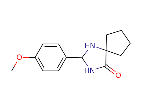 Molecular Structure of 1262305-02-1 (2-(4-methoxyphenyl)-1,3-diazaspiro[4.4]nonan-4-one)