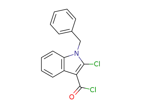 Molecular Structure of 407630-86-8 (1-benzyl-2-chloro-1<i>H</i>-indole-3-carbonyl chloride)