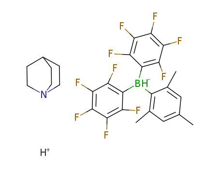C<sub>7</sub>H<sub>13</sub>N*C<sub>21</sub>H<sub>12</sub>BF<sub>10</sub><sup>(1-)</sup>*H<sup>(1+)</sup>