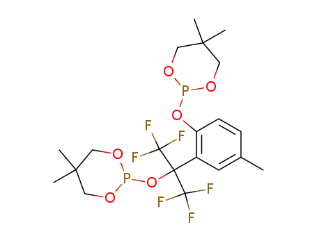 2-[2,2,2-trifluoro-1-(trifluoromethyl)-1-[5,5-dimethyl-1,3,2-dioxaphosphorinan-2-yloxy]ethyl]-4-methyl-1-(5,5-dimethyl-1,3,2-dioxaphosphorinan-2-yloxy)benzene
