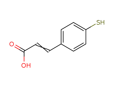 Molecular Structure of 155378-75-9 (4-MERCAPTOCINNAMIC ACID)