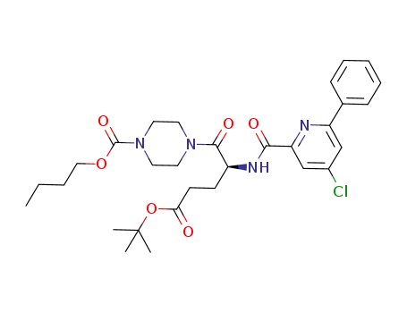 butyl 4-[(2S)-5-tert-butoxy-2-([(4-chloro-6-phenylpyridin-2-yl)carbonyl]amino)-5-oxopentanoyl]piperazine-1-carboxylate
