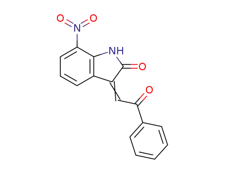 7-Nitro-3-[2-oxo-2-phenyl-eth-(E)-ylidene]-1,3-dihydro-indol-2-one