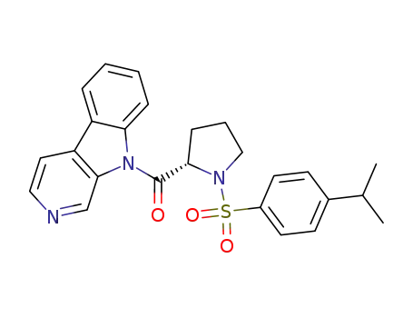 9H-Pyrido[3,4-b]indole,
9-[[(2S)-1-[[4-(1-methylethyl)phenyl]sulfonyl]-2-pyrrolidinyl]carbonyl]-