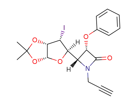 (3S,4S)-4-((3aR,5R,6R,6aS)-6-Iodo-2,2-dimethyl-tetrahydro-furo[2,3-d][1,3]dioxol-5-yl)-3-phenoxy-1-prop-2-ynyl-azetidin-2-one