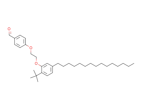 Molecular Structure of 699008-88-3 (4-[2-(2-<i>tert</i>-butyl-5-pentadecyl-phenoxy)-ethoxy]-benzaldehyde)