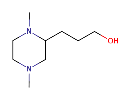 Molecular Structure of 321921-60-2 (2-Piperazinepropanol,1,4-dimethyl-(9CI))
