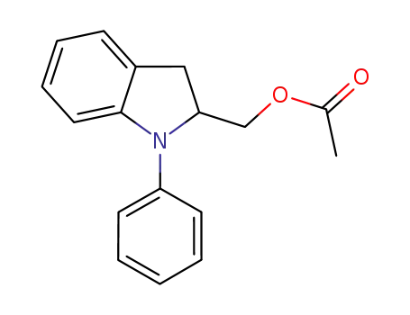 acetic acid 1-phenyl-2,3-dihydro-1H-indol-2-ylmethyl ester