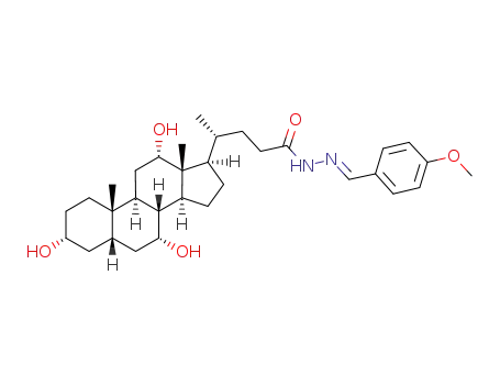 (3α,5β,7α,12α)-3,7,12-trihydroxy-N-[(1E)-4-methoxyphenylmethylene]cholan-24-ohydrazide