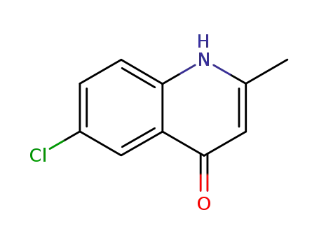 Molecular Structure of 83842-54-0 (6-CHLORO-4-HYDROXY-2-METHYLQUINOLINE)